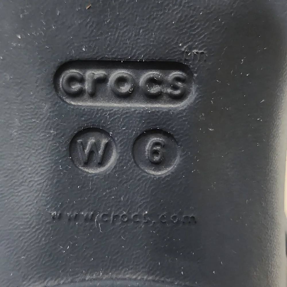Women's CROCS Navy Slingback Flats Size 6